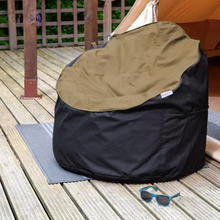 Load image into Gallery viewer, Desert & Orca Beanbag Chair on a decking
