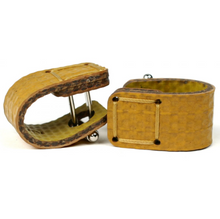 Load image into Gallery viewer, Elvis & Kresse Reclaimed Firehose Wraparound Cufflinks - Life Before Plastic