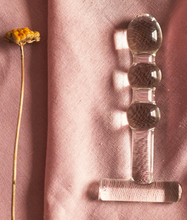 Load image into Gallery viewer, THE NATURAL LOVE COMPANY TANSY ANAL GLASS DILDO - Life Before Plastic