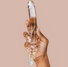 Load image into Gallery viewer, The Natural Love Company Tansy Helix Glass Dildo 9" - Life Before Plastic