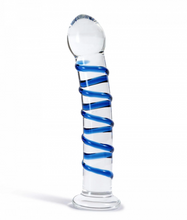 Load image into Gallery viewer, THE NATURAL LOVE COMPANY TANSY RIBBED GLASS DILDO - 7” - Life Before Plastic