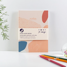 Load image into Gallery viewer, VENT For Change Recycled A5 Plain Notebook - Coral - 100 pages - Life Before Plastic