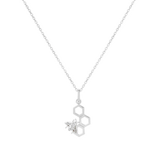 Load image into Gallery viewer, Vurchoo Silver Bumblebee Necklace - Life Before Plastic