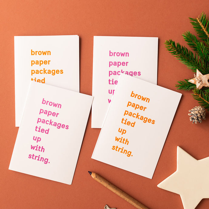 Beth Clare Mc Brown Paper Packages Christmas Cards - Life Before Plastik