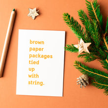 Load image into Gallery viewer, Beth Clare Mc Brown Paper Packages Christmas Cards - Life Before Plastik