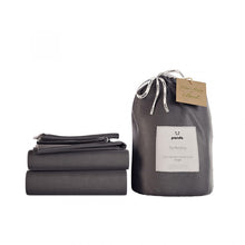 Load image into Gallery viewer, Bamboo Complete Bedding Set - Dark Grey | Panda London | Life Before Plastic