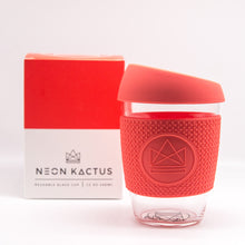 Load image into Gallery viewer, Reusable Glass Coffee Cup - Orange | Life Before Plastic