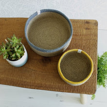 Load image into Gallery viewer, Grey/Natural Medium Jute Basket - ReSpiin - Life Before Plastik