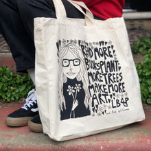 Load image into Gallery viewer, Life Before Plastic x Kat Williams - Premium Organic Cotton Tote Bag - Read More Books