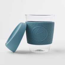 Load image into Gallery viewer, Reusable Glass Coffee Cup - Storm Grey | Life Before Plastic