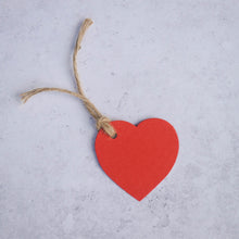 Load image into Gallery viewer, Red Heart Shaped Gift Tags - Pack of 4 | Life Before Plastic