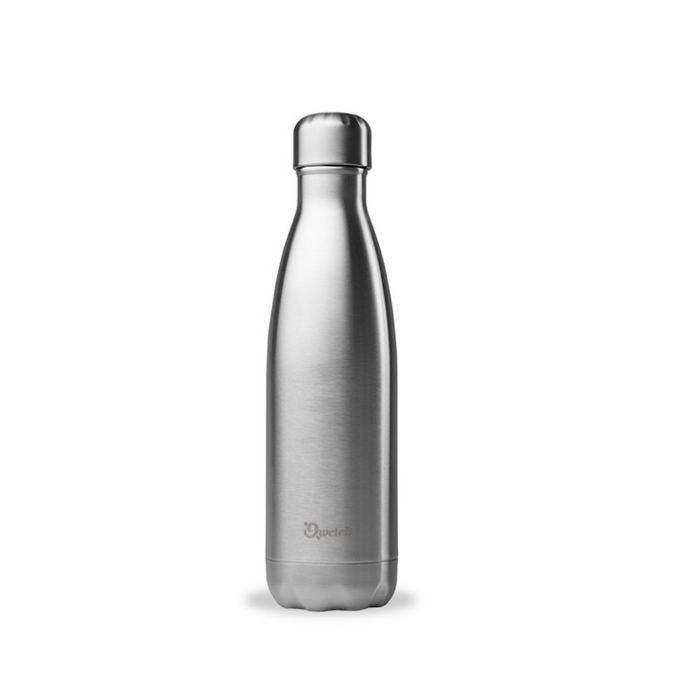 Stainless Steel Water Bottle (500ml) - Chrome - Life Before Plastik