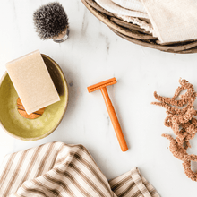 Load image into Gallery viewer, Metal Safety Razor - Vivid Orange | Shoreline Shaving | Life Before Plastic
