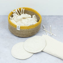 Load image into Gallery viewer, Yellow/Natural Jute Basket - ReSpiin - Life Before Plastik