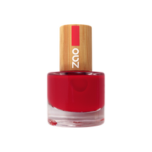 Load image into Gallery viewer, Zao Makeup Nail Polish - Classic Red - Life Before Plastik