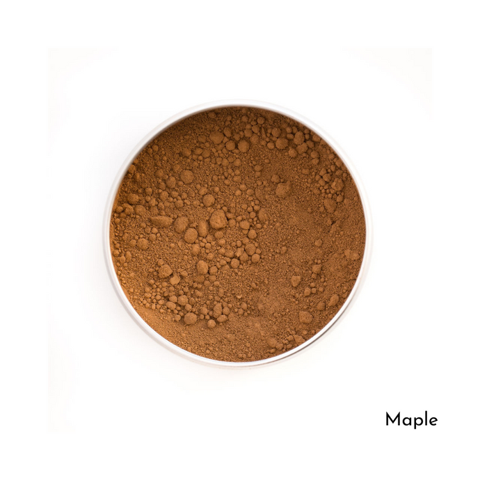 Plastic-Free Foundation - Love The Planet Mineral Foundation - Maple - Life Before Plastik