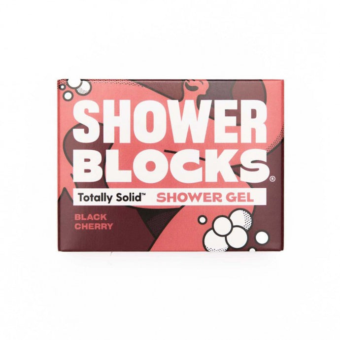 Shower Blocks - Black Cherry Solid Shower Gel - Life Before Plastic
