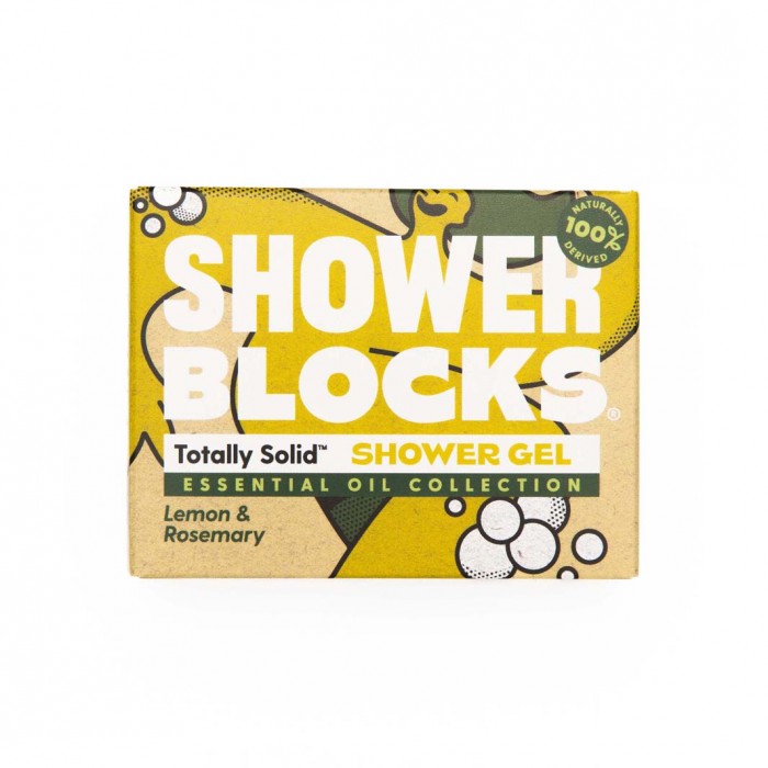 Shower Blocks - Lemon & Rosemary Solid Shower Gel - Life Before Plastic