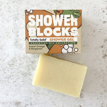 Load image into Gallery viewer, Shower Blocks - Sweet Orange &amp; Bergamot Solid Shower Gel - Life Before Plastic
