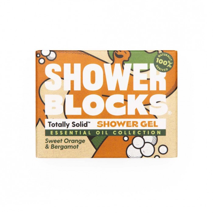 Shower Blocks - Sweet Orange & Bergamot Solid Shower Gel - Life Before Plastic