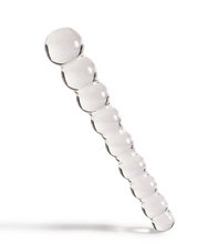 Load image into Gallery viewer, The Natural Love Company Tansy Beaded Glass Dildo 8&quot; - Life Before Plastic
