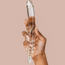 Load image into Gallery viewer, The Natural Love Company Tansy Helix Glass Dildo 9&quot; - Life Before Plastic

