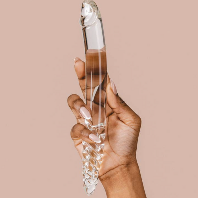 The Natural Love Company Tansy Helix Glass Dildo 9