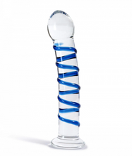 Load image into Gallery viewer, THE NATURAL LOVE COMPANY TANSY RIBBED GLASS DILDO - 7” - Life Before Plastic
