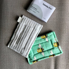 Load image into Gallery viewer, Tabitha Eve Reusable Washing Up Sponge - Mint Bees - Life Before Plastic
