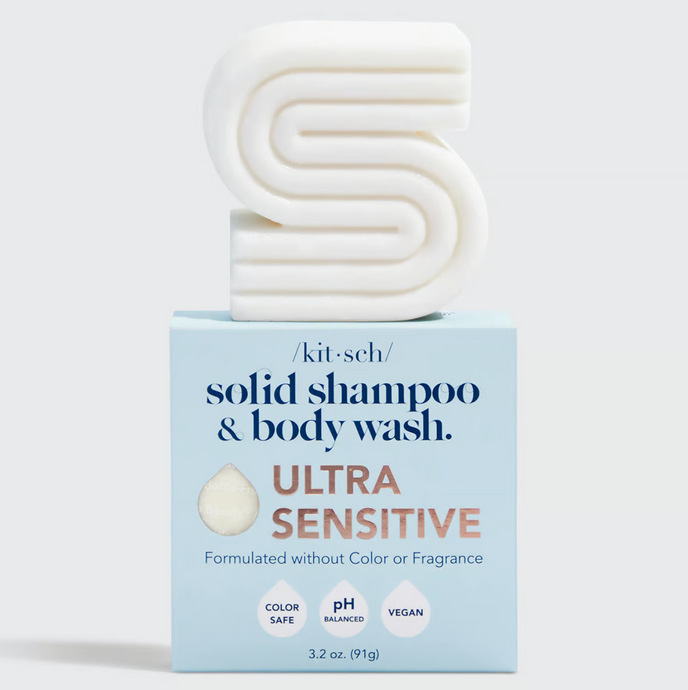 Kitsch Ultra Sensitive Shampoo & Body Wash Bar Fragrance Free - Life Before Plastic