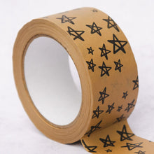 Load image into Gallery viewer, Tape It Shut - Biodegradable Paper Tape with Stars (50mm) - Life Before Plastic
