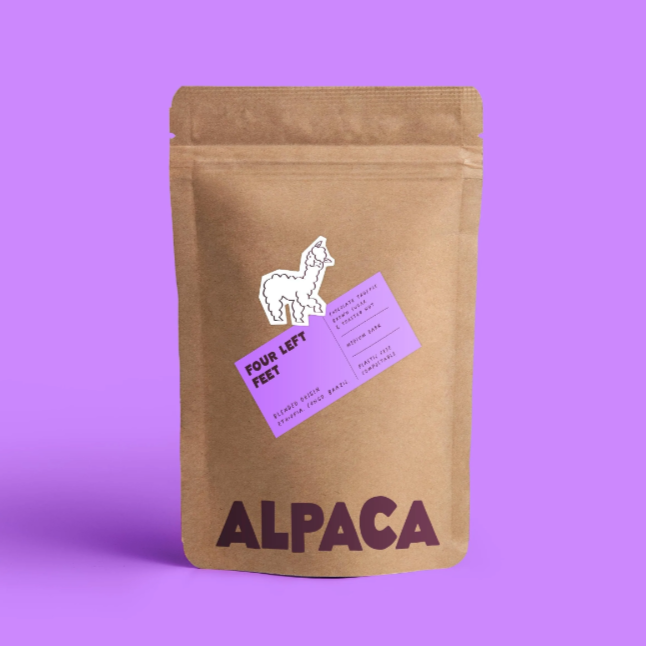 Sustainable Ground Coffee | Four Left Feet | Alpaca Coffee | Life Before Plastic