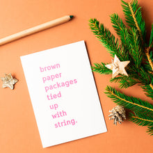 Load image into Gallery viewer, Beth Clare Mc Brown Paper Packages Christmas Cards - Life Before Plastik
