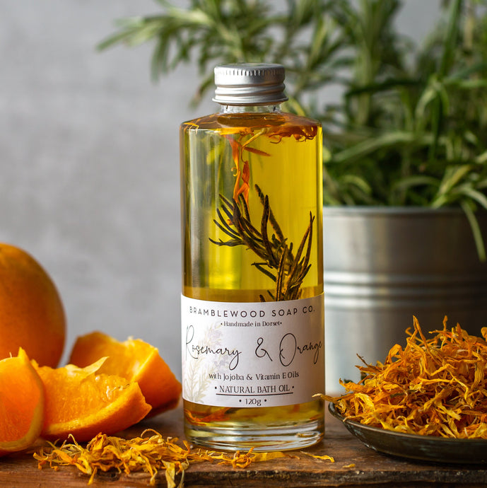 Bramblewood Soap - Rosemary & Orange Bath Oil - Life Before Plastik