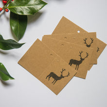 Load image into Gallery viewer, Reindeer Gift Tags - Pack of 5 | Life Before Plastic
