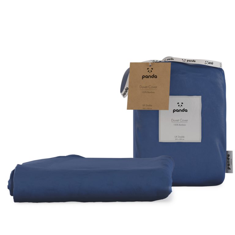 Bamboo Duvet Cover - Navy | Panda London | Life Before Plastic