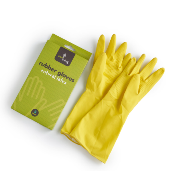 EcoLiving Natural Latex Rubber Gloves - Life Before Plastik