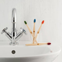 Load image into Gallery viewer, Kids Wooden Toothbrush - EcoLiving
