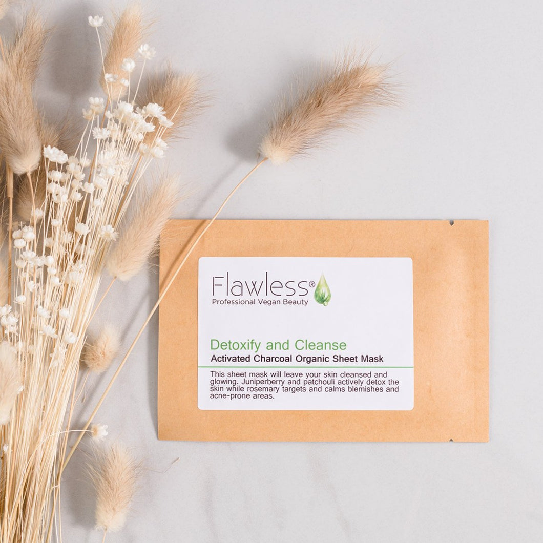 Flawless Skincare Facial Sheet Mask - Detox and Cleanse - Life Before Plastik