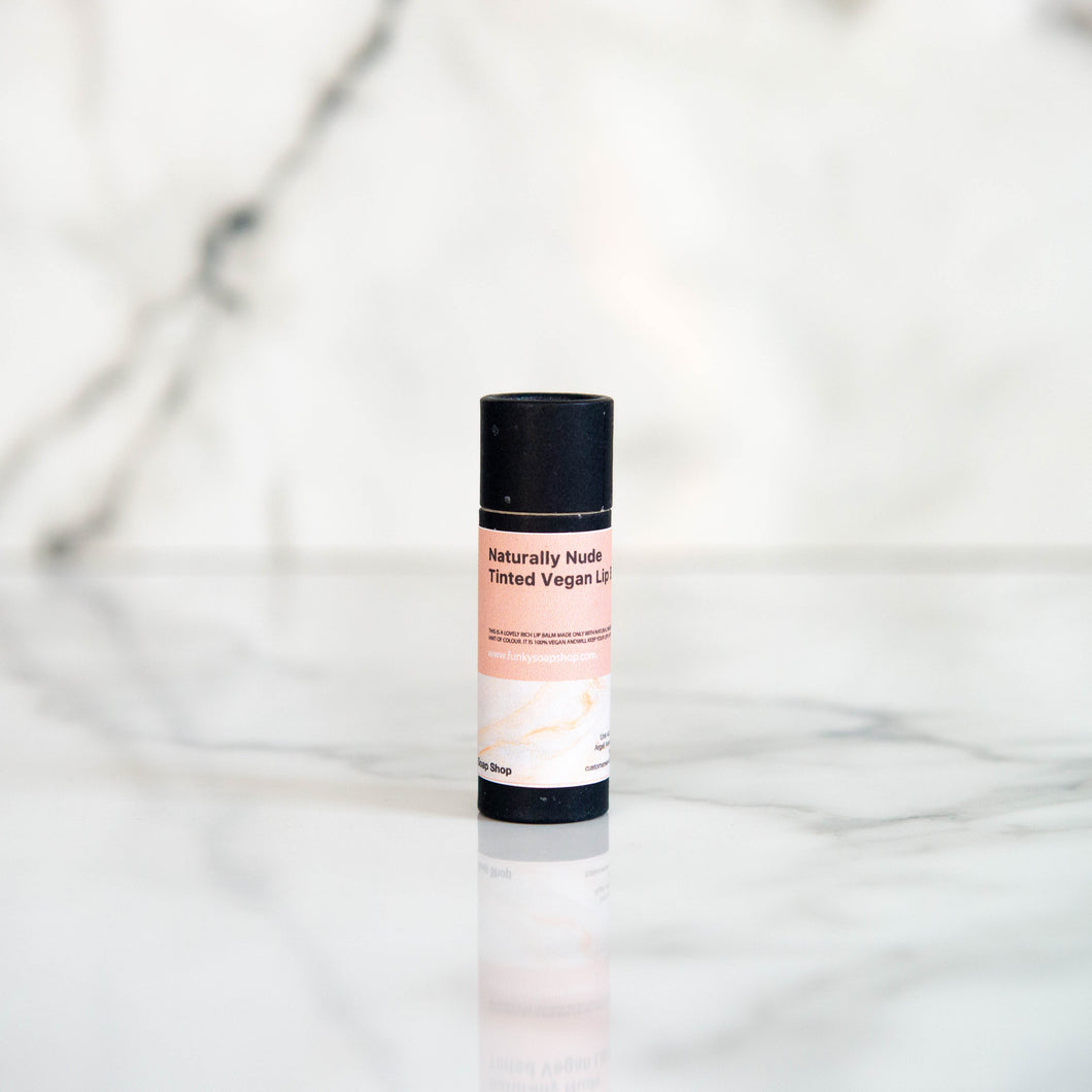 Funky Soap Shop Naturally Nude Tinted Vegan Lip Balm - Life Before Plastic