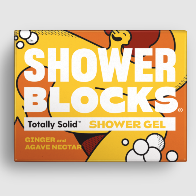 Ginger & Agave Nectar Solid Shower Gel in box