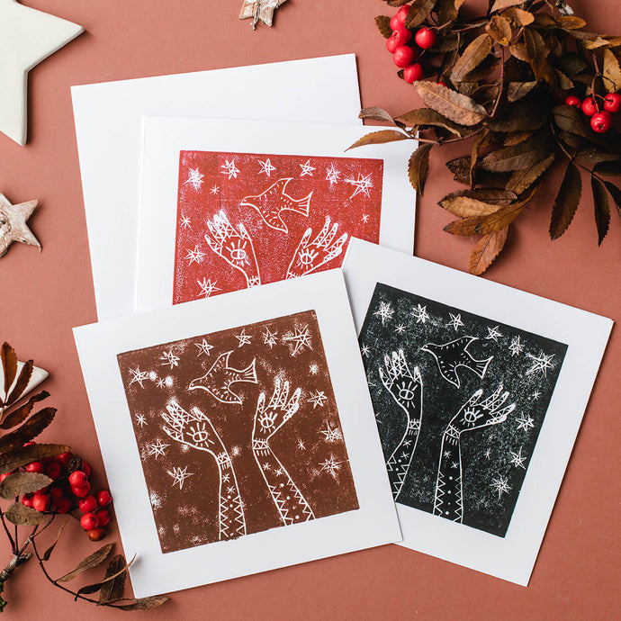 Starry Eyed - Christmas Cards (3 pack) - Life Before Plastik