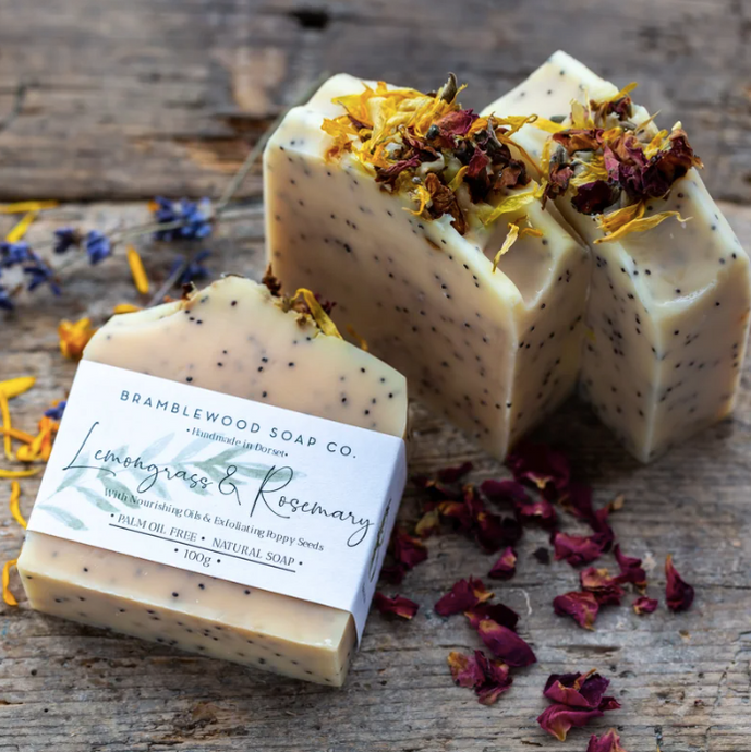 Lemongrass & Rosemary Handmade Soap - Bramblewood Soap Co - Life Before Plastic