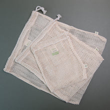 Load image into Gallery viewer, x3 Mesh Produce Bags - Mixed Sizes - Life Before Plastik
