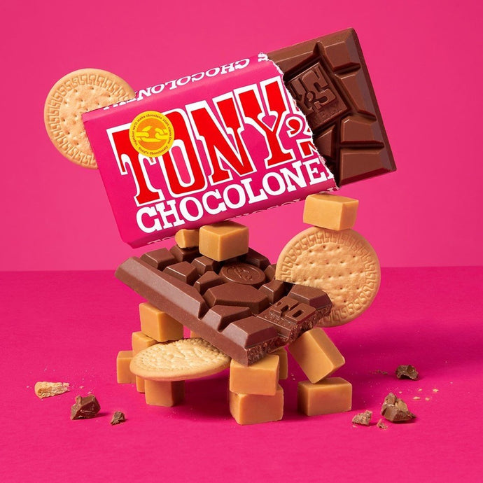 Milk Chocolate - Caramel Biscuit - Tony's Chocolonely - Life Before Plastik