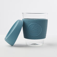 Load image into Gallery viewer, Reusable Glass Coffee Cup - Storm Grey | Life Before Plastic
