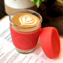Load image into Gallery viewer, Reusable Glass Coffee Cup | Life Before Plastic
