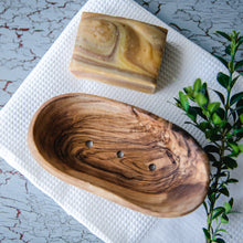 Load image into Gallery viewer, Olive Wood Soap Dish - Life Before Plastik
