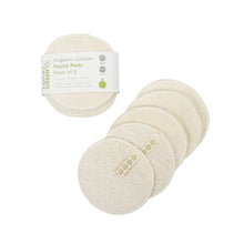 Load image into Gallery viewer, Organic Cotton Facial Pads (5 Pack) - Velvet | A Slice of Green | Life Before Plastic
