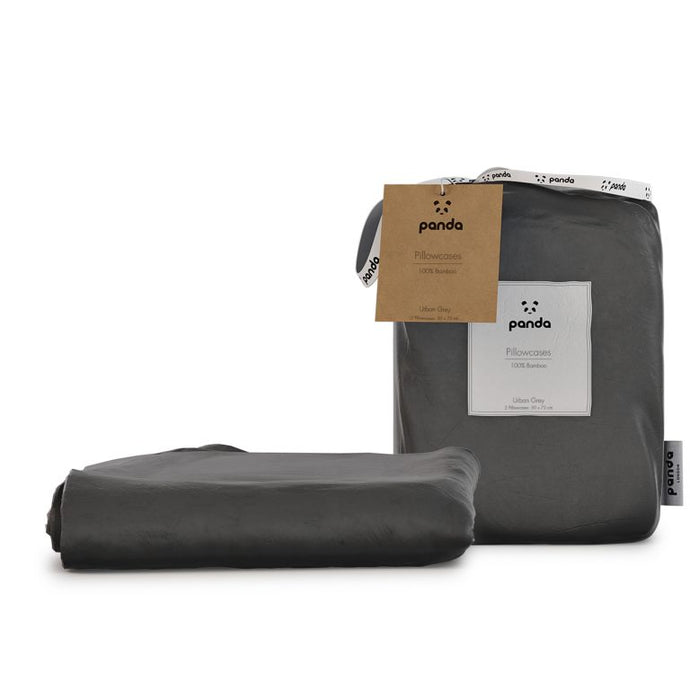 Bamboo Pillowcases - Dark Grey | Panda London | Life Before Plastic